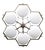 21st Century Beehive Bronze Matte White Murano Flush Mount by Fabio LTD For Sale