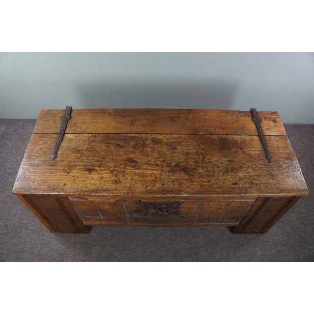 Wood Large Vintage Oak Dresser For Sale - Image 7 of 16