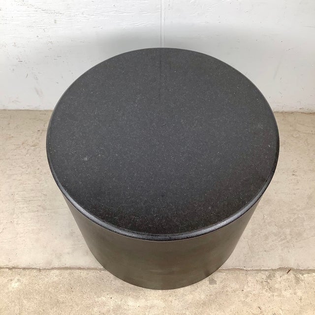 Mid-Century Modern Vintage Modern Drum Table Attr. Pace For Sale - Image 3 of 12