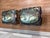 Hollywood Regency Vintage Faux Bamboo "Souvenir D'Afrique" Giraffe Ottomans / Stools - A Pair For Sale - Image 3 of 5