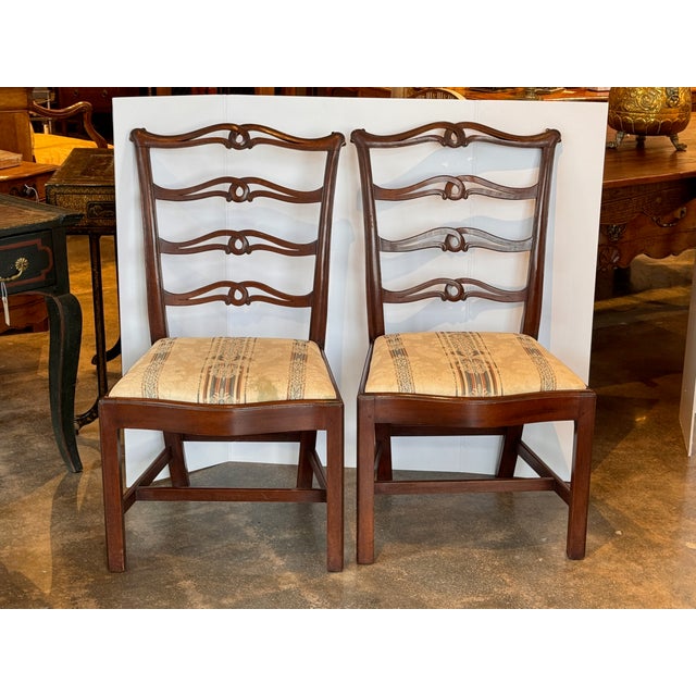 Traditional Late 19th Century Set of 10 Mahogany Dining Chairs For Sale - Image 3 of 11