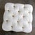 Late 20th Century Traditional Large Ottoman Ecru Upholstered Pillow Top With Bullion Fringe For Sale - Image 9 of 18