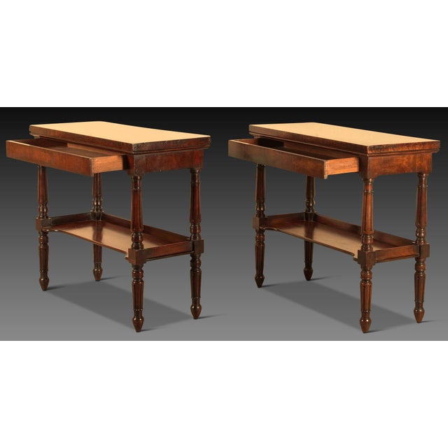 Antique Mahogany Side Tables, 1835, Set of 2 For Sale - Image 3 of 8
