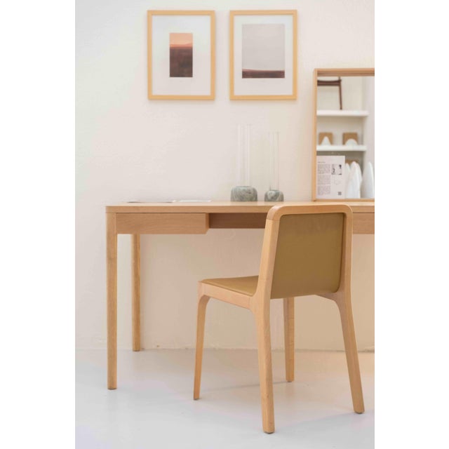 Contemporary Minimalist Modern Work Desk in Oak by Pedro Sottomayor For Sale - Image 3 of 10