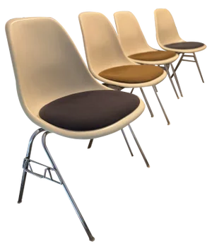 Vintage DSS Side Chairs by Charles & Ray Eames for Herman Miller, 1960s, Set of 4