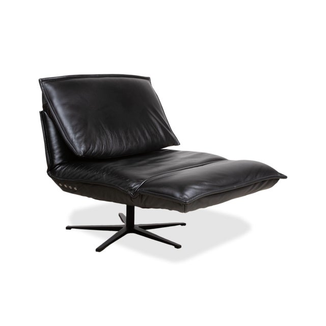 Free Motion Edit 2 Leather Armchair in Black with Electric Reclining Function from Koinor For Sale - Image 4 of 16