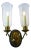 Two-Light Chimney Sconce For Sale