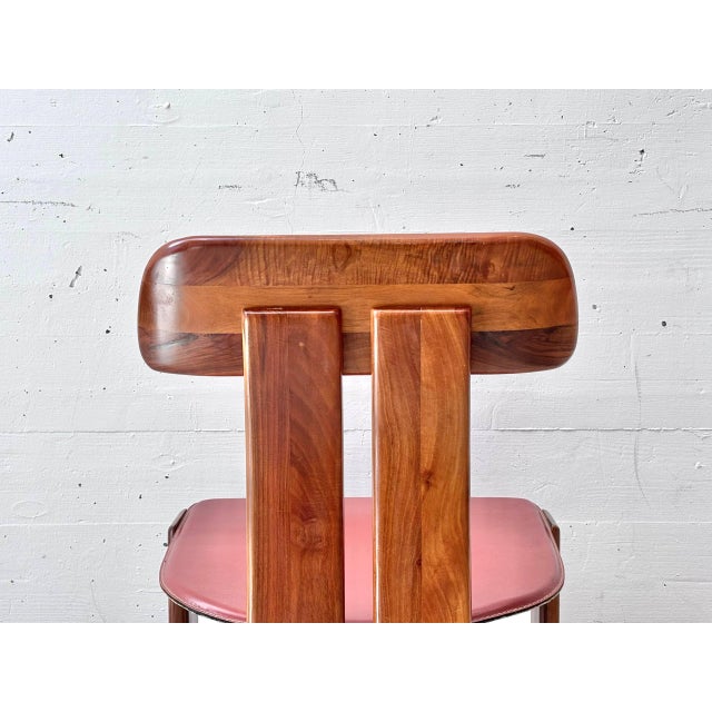 Vintage Sapporo Dining Chairs in Walnut by Mario Marenco for Mobil Girgi, 1970s, Set of 4 For Sale - Image 12 of 16