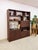 Wood Vintage Walnut MCM Wall Unit Desk Storage Cabinet Mid Century Modern W/ Drawers For Sale - Image 7 of 15