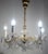 Antique Brass & Lead Crystal Chandelier from Palm & Walter, 1960s For Sale - Image 12 of 14