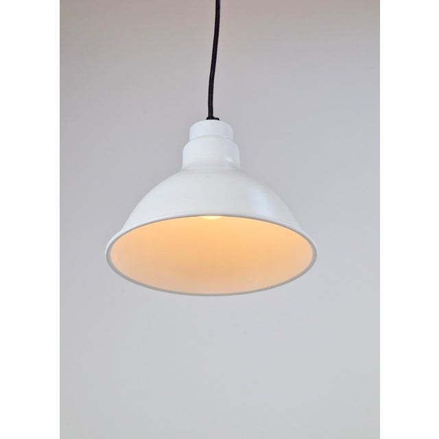 Mid-Century Danish Flash Pendant Lamp by Uni-Team for Nordisk Solar, 1960s Pair of white lamps manufactured by Nordisk...