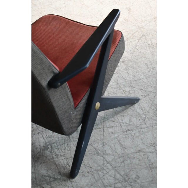 1950s Pair of 1950's Easy Chairs by Bengt Ruda for Nordiska Kompagniet, Sweden For Sale - Image 5 of 11