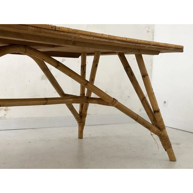 1950s Large Dining Table by Adrien Audoux & Freda Minet, 1950s For Sale - Image 5 of 11