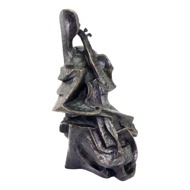 After Otto Gutfreund, Cello Player, 1913, Bronze For Sale