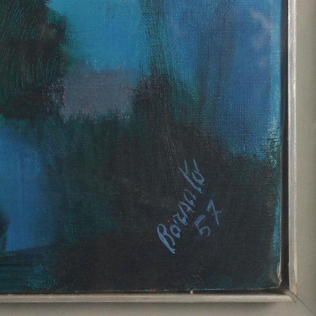 Renato Borsato, Modern Painting, 1957, Oil on Canvas For Sale - Image 6 of 12
