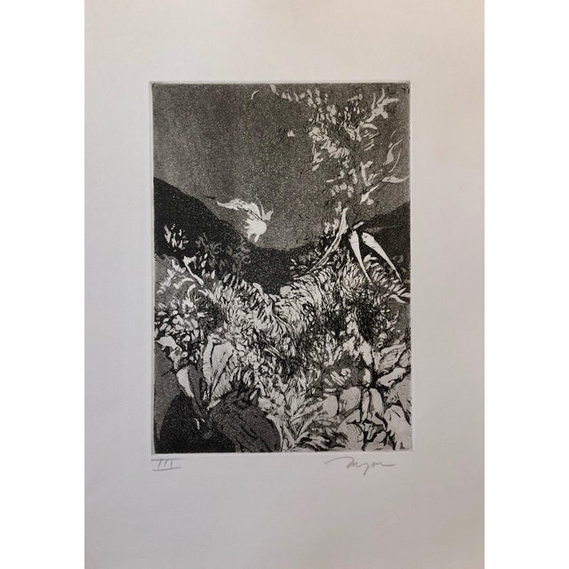 1960s Jack Zajac, Surrealist Figurative Aquatint Etching California Modernist Sculptor Artist For Sale - Image 5 of 6
