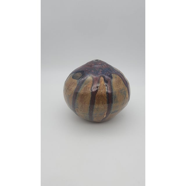 Mid-Century Modern Oxblood & Cobalt Studio Pottery Weed Pot, USA For Sale In Philadelphia - Image 6 of 10