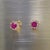 2010s Natural Ruby Diamond Earrings 14k Gold 1.25 TCW Certified For Sale - Image 5 of 14