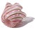 Glass Fratelli Toso Murano Vintage Italian Pink White Ribbons Art Glass Fazzoletto Vase Mid 20th Century For Sale - Image 7 of 7