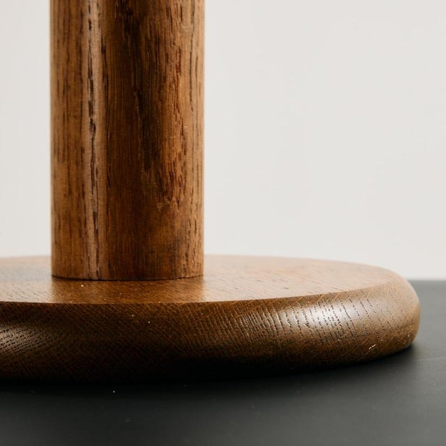 Brown Vintage Oak Table Lamp by Temde Leuchten, 1960s For Sale - Image 8 of 13