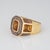 French Arfan Ring Citrine Mop Sz 6 18k Yellow Gold Square Cocktail Jewelry For Sale - Image 4 of 7