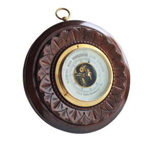 Antique German Aneroid Barometer by J. & A. Bosch, Strassburg I. Els. – G. Lufft Movement, C. 1890-1910