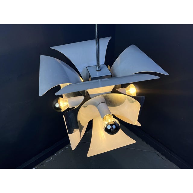 Space Age Italian Chandelier, 1960s For Sale - Image 3 of 11