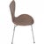 Seven Chairs in Patinated Brown Leather by Arne Jacobsen, 1990s, Set of 6 For Sale - Image 17 of 18