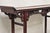 Vintage Chinese Oriental Fretwork Carved Hardwood Altar Console Hall Table For Sale - Image 10 of 12