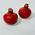 Maroon 1976 Vintage Boho Chic Trompe L’Oeil Red Beet Salt & Pepper Shakers - A Pair. For Sale - Image 8 of 10
