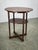 Elegant art deco oval side table produced in czechoslovakia during the 1920s. Crafted from beech wood and beech plywood,...