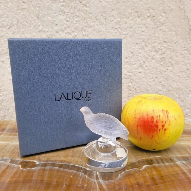 Crystal Partridge from Lalique France, 20th Century For Sale - Image 12 of 14
