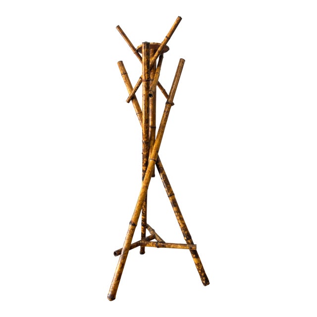 19th Century English Bamboo Plant or Jardiniere Stand For Sale