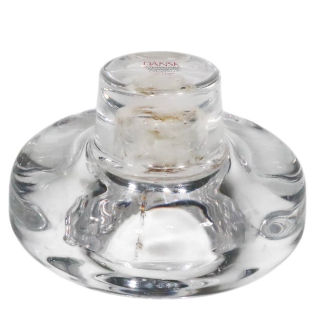 Late 20th Century Pr. Dansk Crystal Glass Candlesticks Designed by Jens Quistgaard For Sale In New York - Image 6 of 8