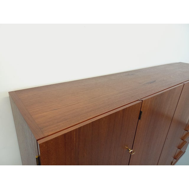 Vintage Scandinavian Sideboard in Teak and Black Metal, 1960s For Sale - Image 4 of 18