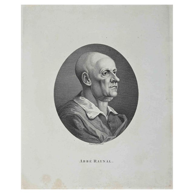 After Thomas Trotter, Portrait of Abbe Raynal, Original Etching, 1810 For Sale