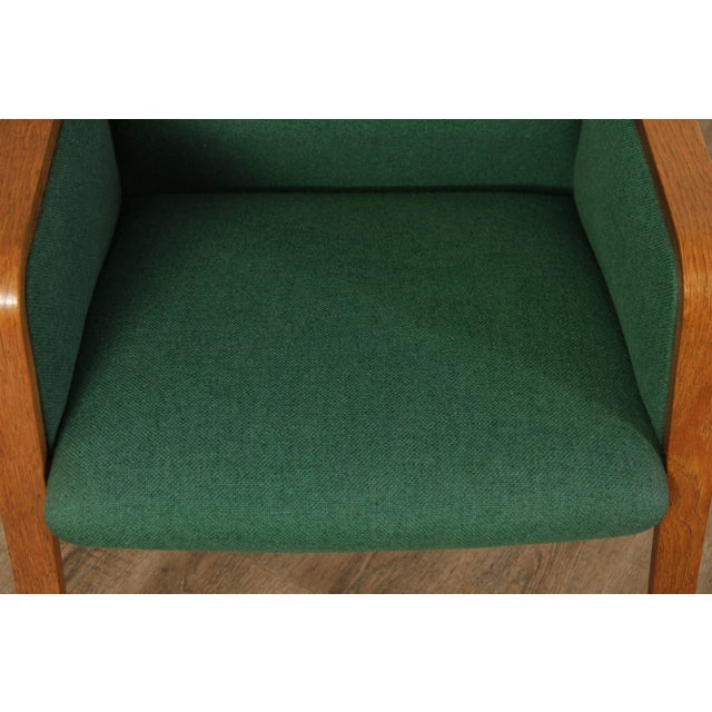 1980s Bill Stephens Style Oak Bentwood Arm Chairs - A Pair For Sale In Philadelphia - Image 6 of 13