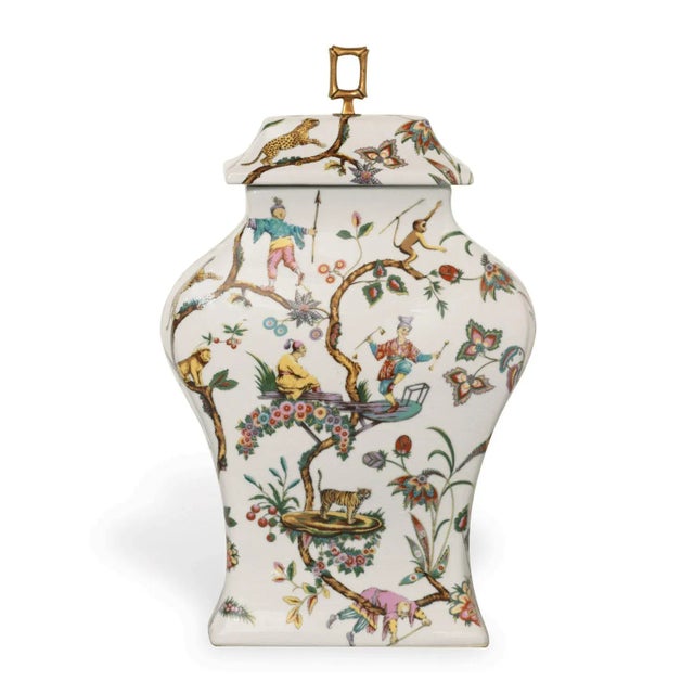 Chinoiserie Scalamandre Maison by Port 68 Chinoise Exotique Jar For Sale - Image 3 of 3