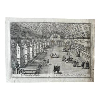 John Adams Delsenbach (1687-1765) the Nuremberg Town Hall Engraving c.1720 For Sale