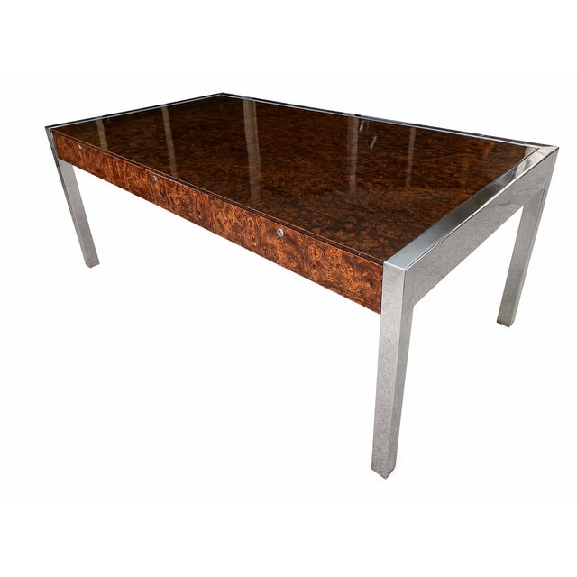 Matching credenza also available. Designed by Leon Rosen for Pace Collection, circa 1970s. Purchased new in the 1970s,...