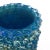 Italian Iridescent Blue Murano Glass Rostrate Vase For Sale - Image 3 of 8