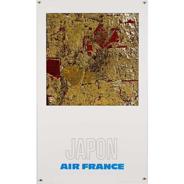 Air France Travel Poster for Japan from Raymond Pagès, 1971 For Sale - Image 9 of 9