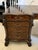 Large Antique Carved Figured Mahogany Serpentine Shaped Partners Desk, 1920s For Sale - Image 4 of 18