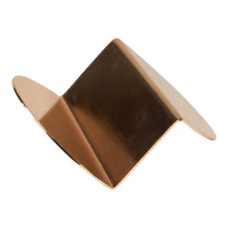 Wave Business Card Holder, Minimalism, Copper, From Souda For Sale