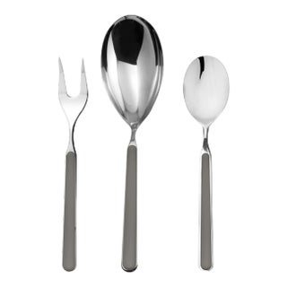 Mepra Fantasia 3-Piece Serving Set, Vicuna Gray For Sale