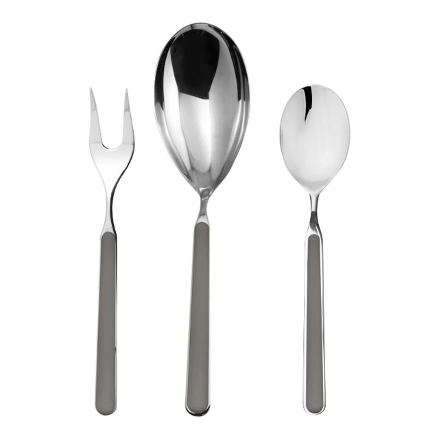 Mepra Fantasia 3-Piece Serving Set, Vicuna Gray For Sale