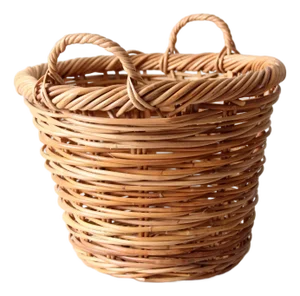 Vintage Handwoven Wicker Basket