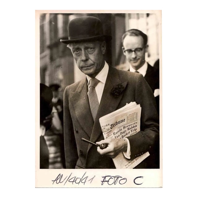 Unknown, The Duke of Windsor in London, Vintage B/W Photo, 1940s For Sale