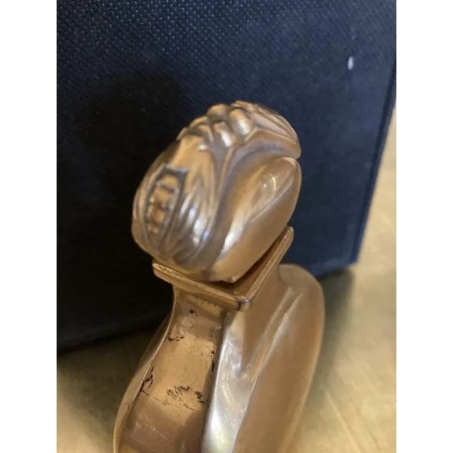 Art Deco Gold Glass Perfume Bottle from Caron Paris For Sale - Image 14 of 18