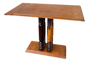 Art Deco Oak Console Table by Charles Dudouyt, 1940s